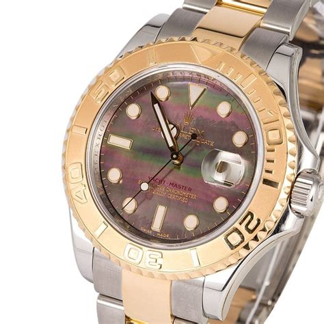 rolex yacht master black mother of pearl dial|rolex 16623 for sale.